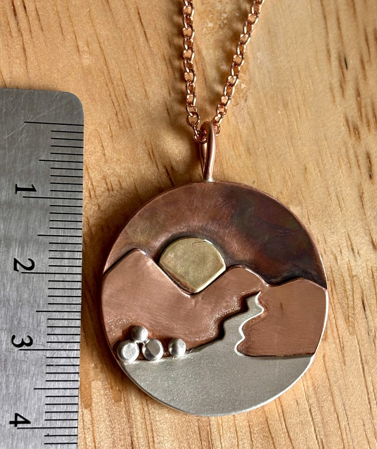 Where the Mountains Meet the Sea necklace