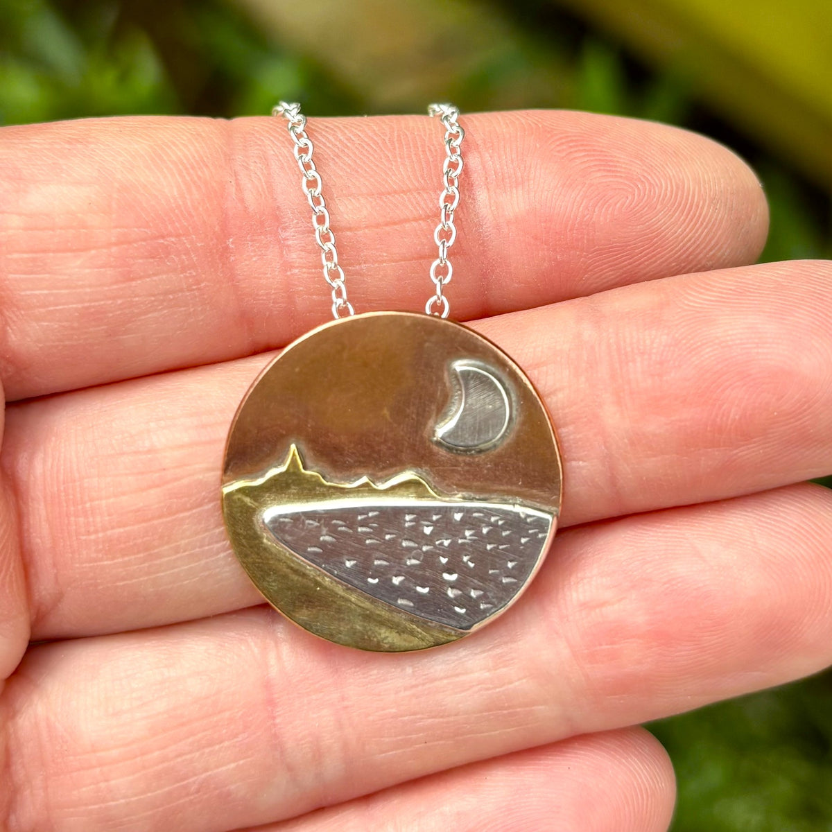 Moon over Carnoustie Bay necklace
