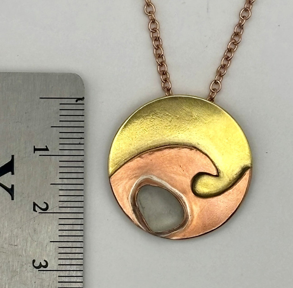Sea Glass in the Waves necklace