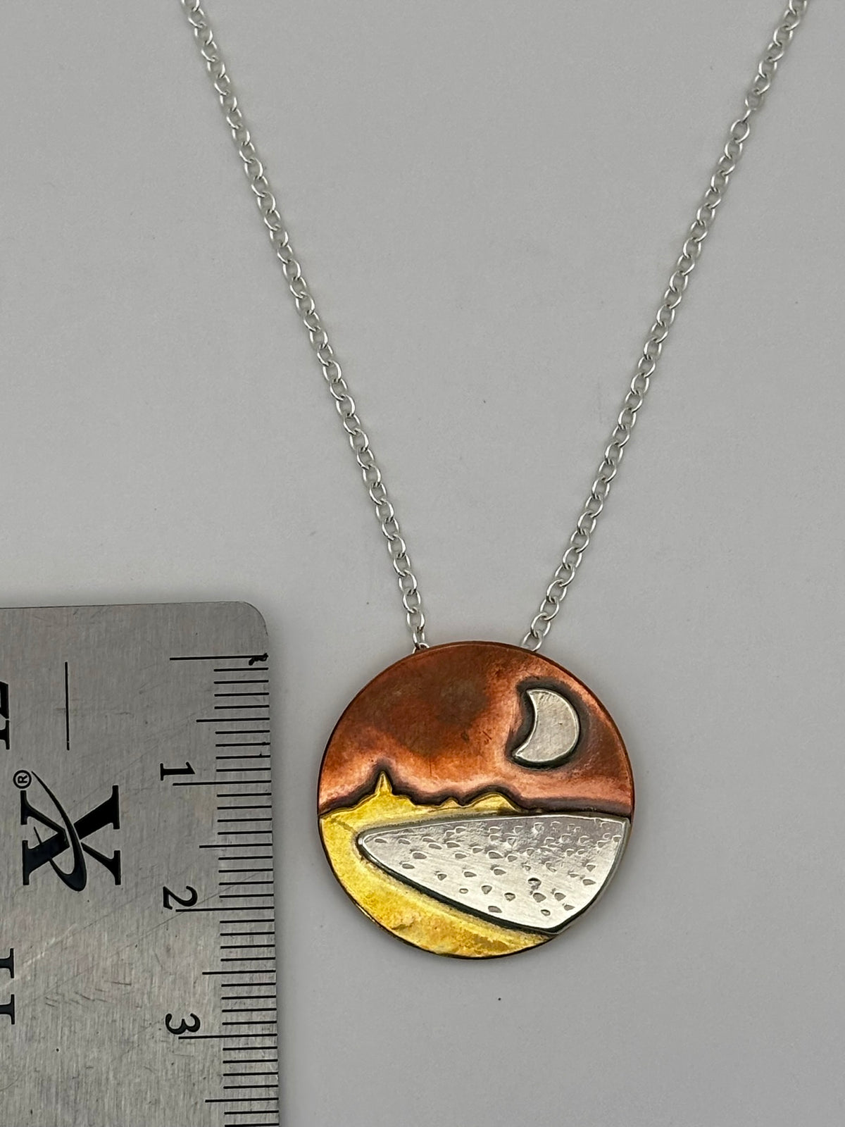 Moon over Carnoustie Bay necklace