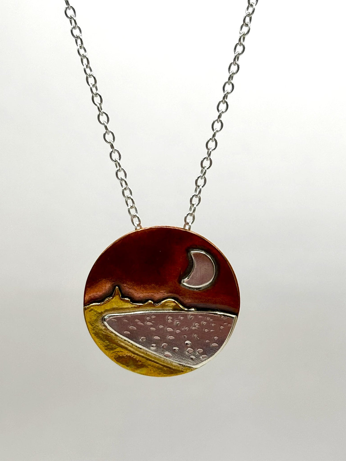 Moon over Carnoustie Bay necklace