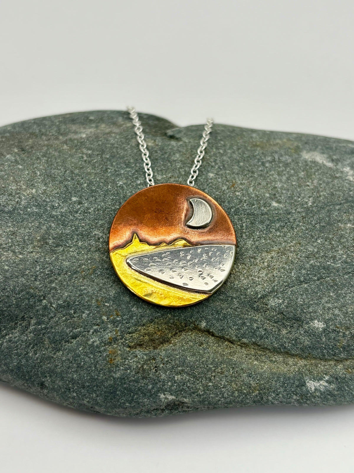 Moon over Carnoustie Bay necklace