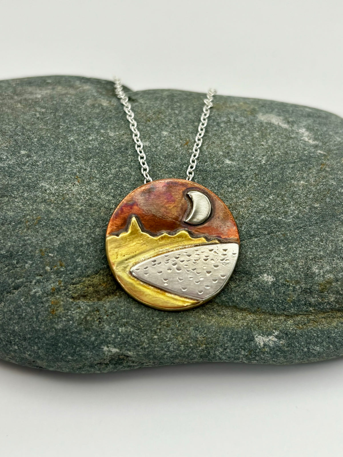 Moon over Carnoustie Bay necklace