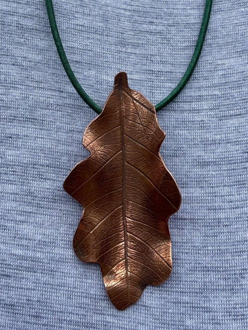 Copper Oak Leaf Pendant