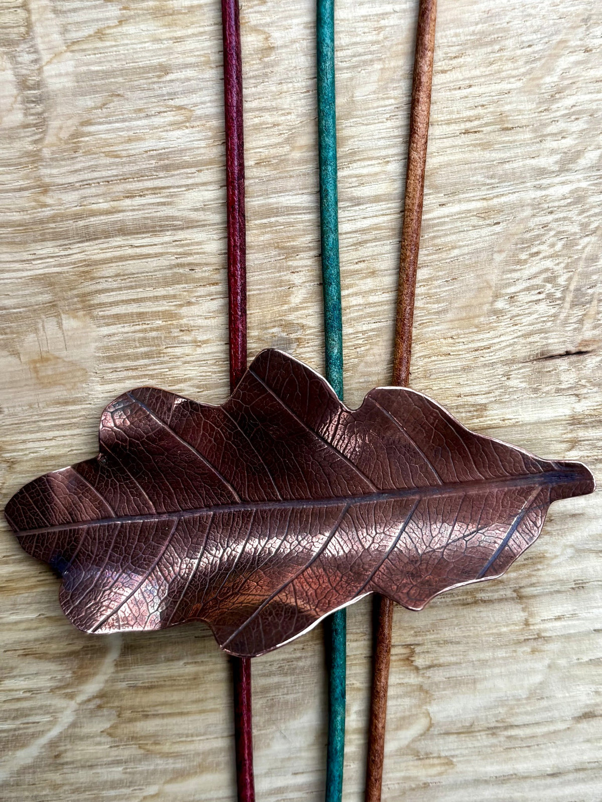 Copper Oak Leaf Pendant