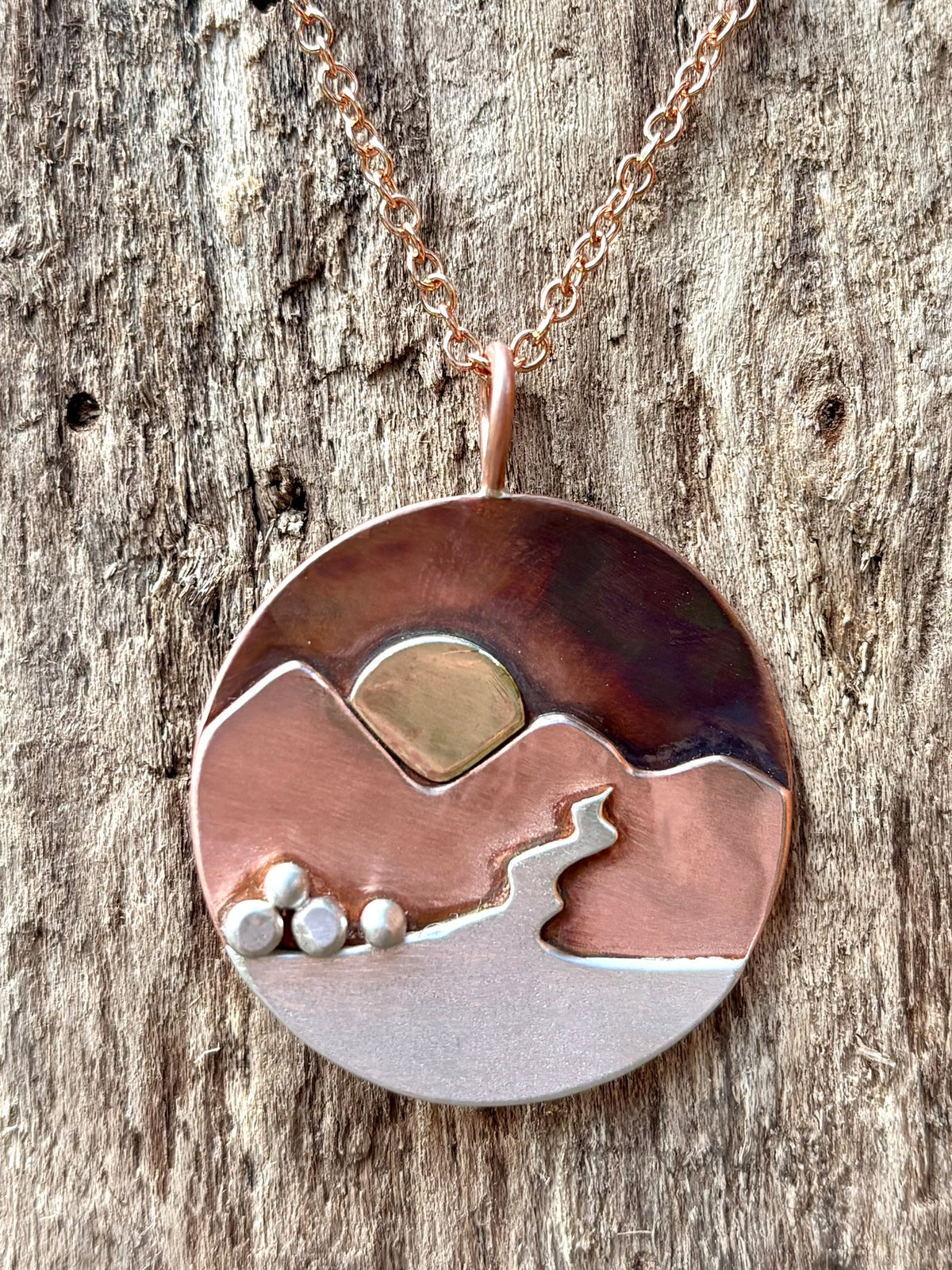 Where the Mountains Meet the Sea necklace