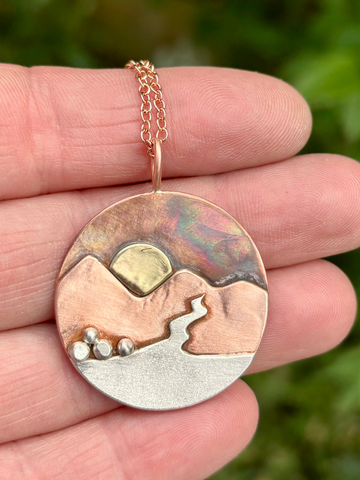 Where the Mountains Meet the Sea necklace