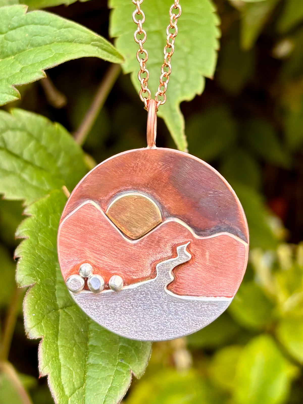 Where the Mountains Meet the Sea necklace