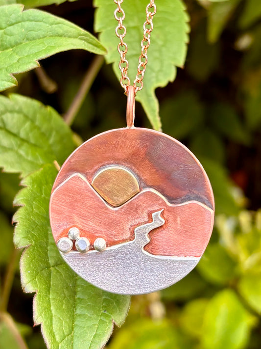 Where the Mountains Meet the Sea necklace
